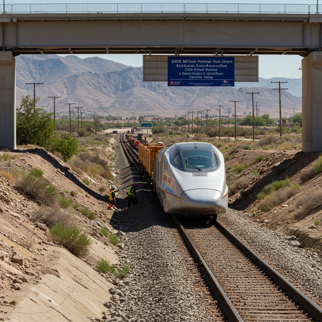 $800 Million Federal Grant Accelerates California High Speed Rail Construction in Central Valley