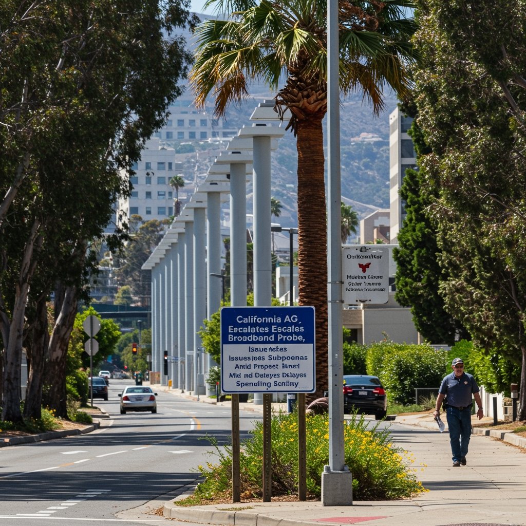 California AG Escalates Broadband Probe, Issues Subpoenas Amid Project Delays and Spending Scrutiny