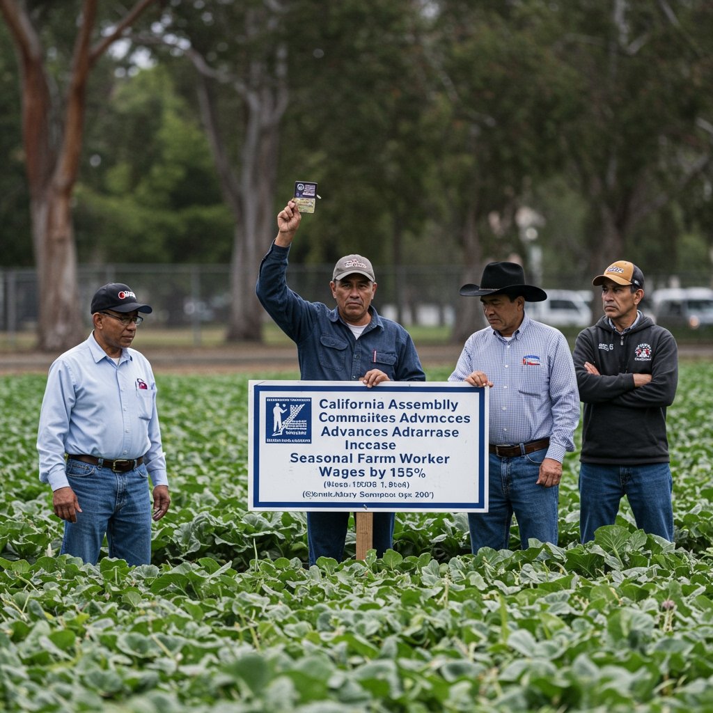 California Assembly Committee Advances Bill to Increase Seasonal Farm Worker Wages by 15%