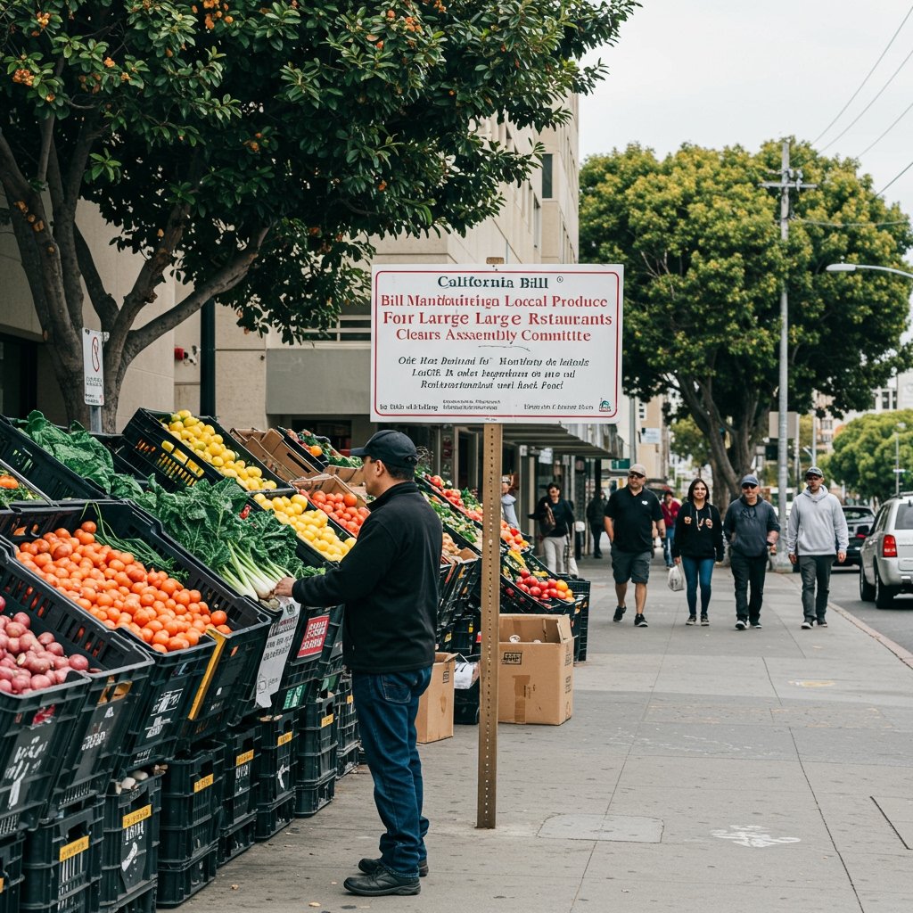 California Bill Mandating Local Produce for Large Restaurants Clears Assembly Committee