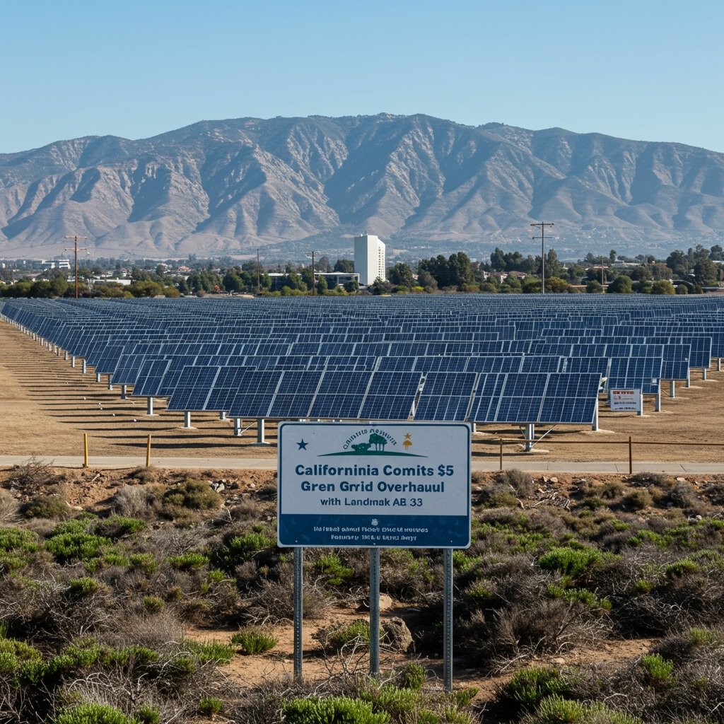 California Commits $5 Billion to Green Grid Overhaul with Landmark AB 33