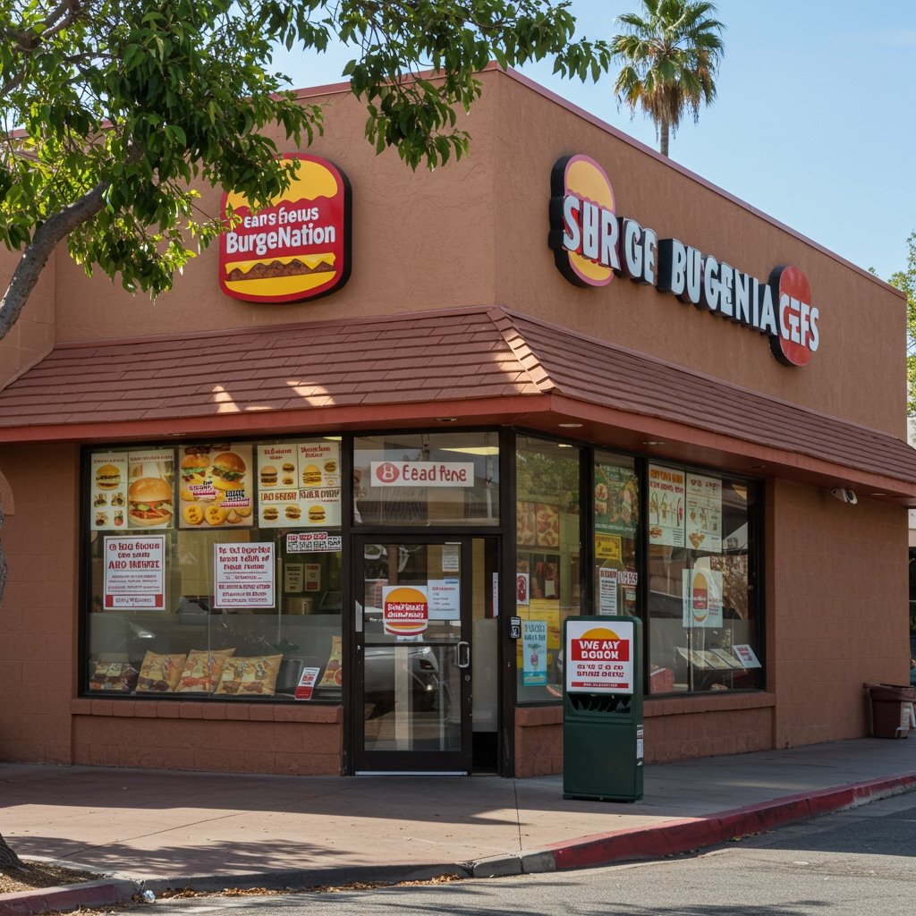 California Fast Food Giant BurgerNation Announces Store Closures and Layoffs, Citing AB 1228 Impact