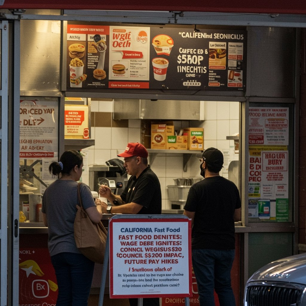 California Fast Food Wage Debate Ignites: Council Weighs $20 Impact, Future Pay Hikes