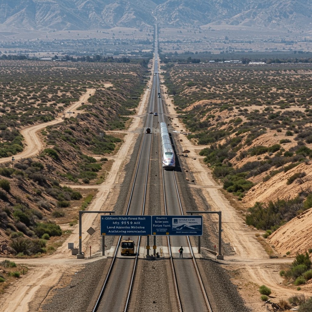 California High Speed Rail Hits 95% Land Acquisition Milestone in Central Valley, Accelerating Construction