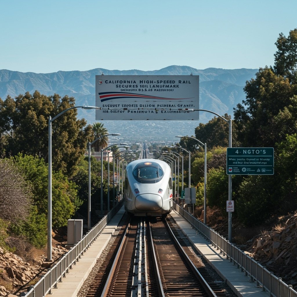 California High Speed Rail Secures Landmark $3.5 Billion Federal Grant for Peninsula Extension