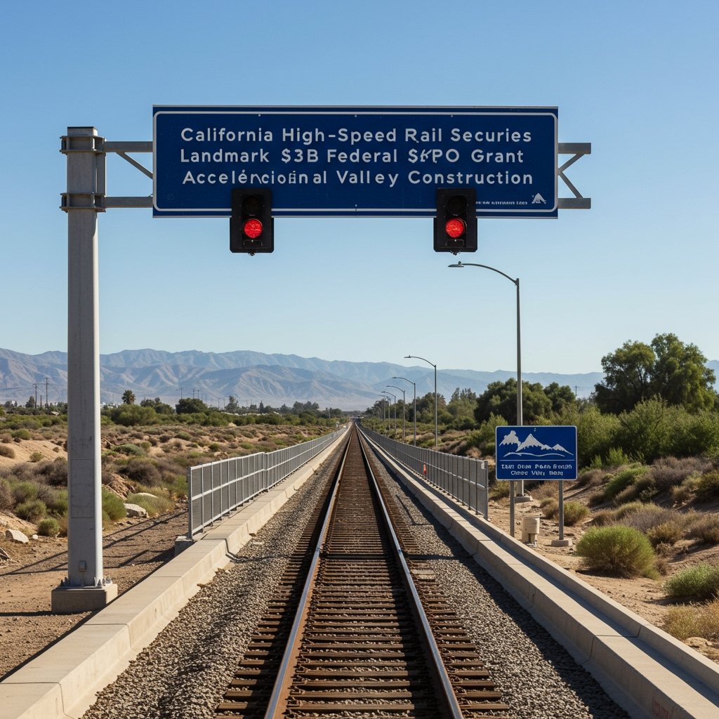 California High Speed Rail Secures Landmark $3B Federal Grant, Accelerating Central Valley Construction