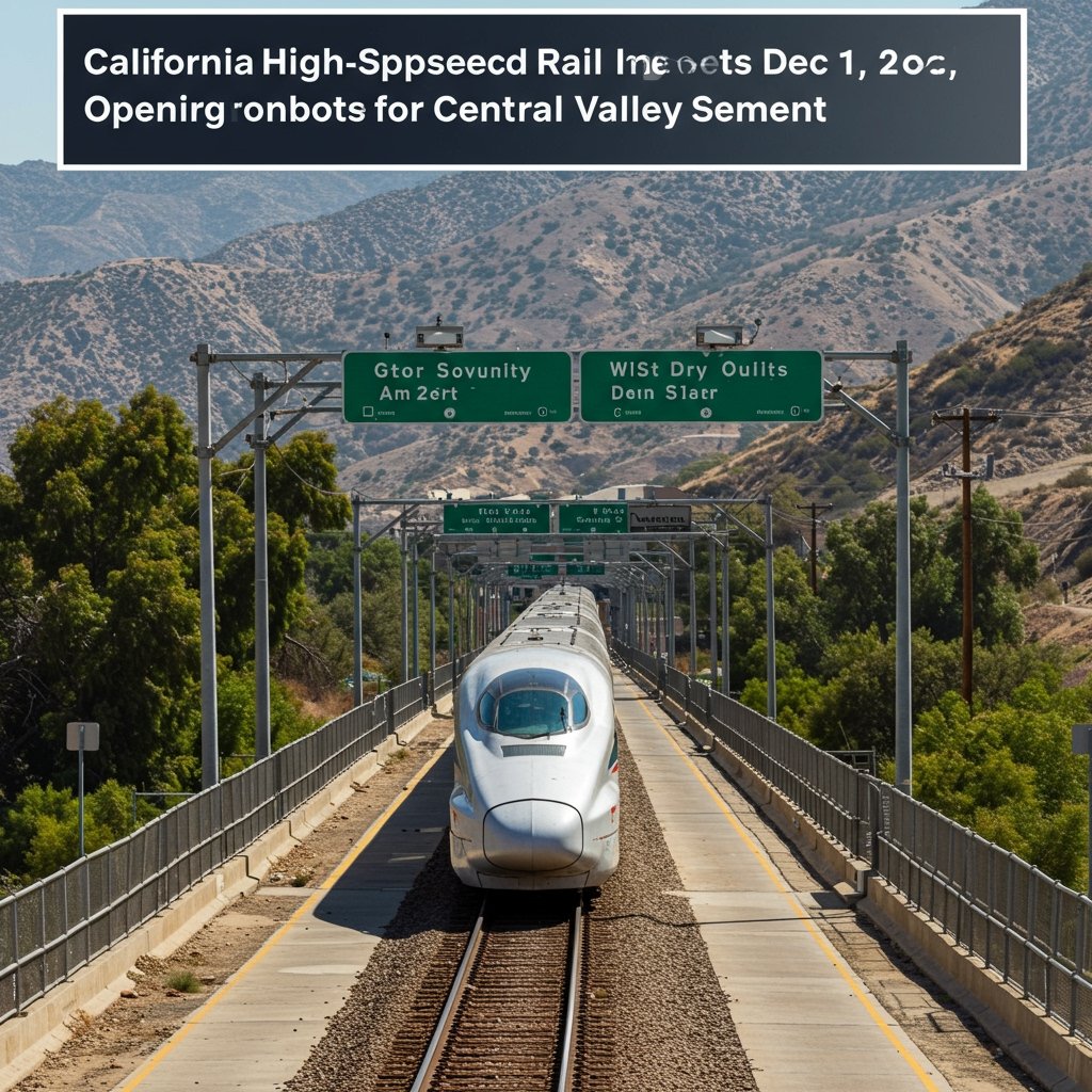 California High Speed Rail Sets Dec 1, 2025 Opening for Central Valley Segment