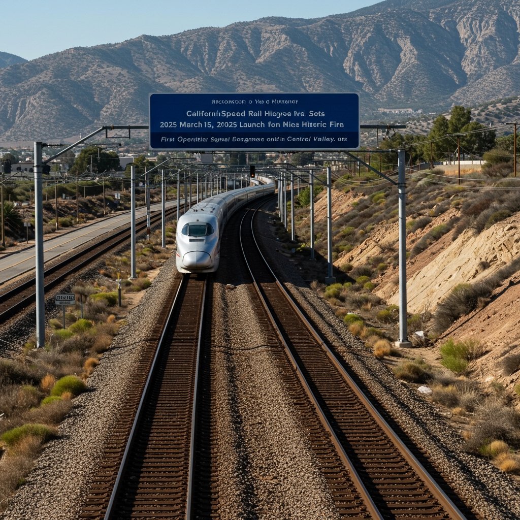 California High Speed Rail Sets March 15, 2025 Launch for Historic First Operational Segment in Central Valley