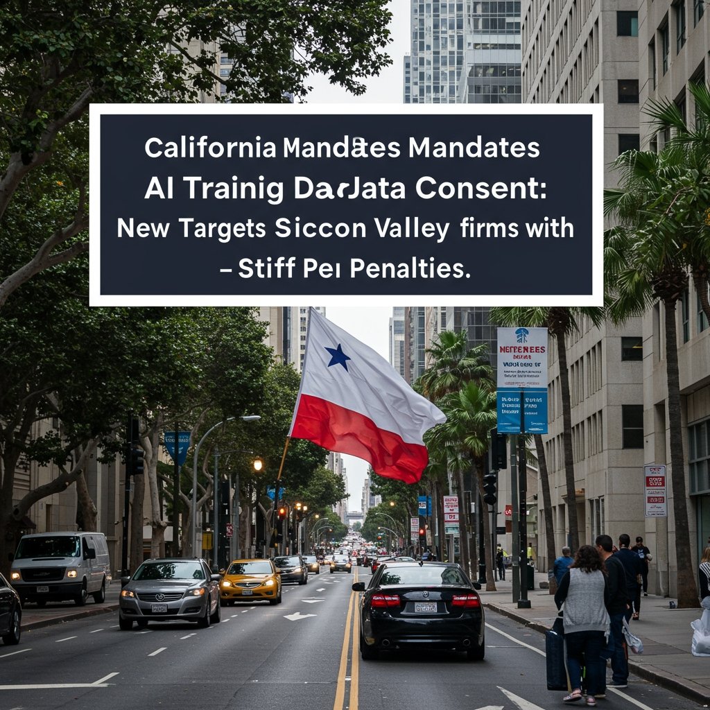 California Mandates AI Training Data Consent: New Bill Targets Silicon Valley Firms with Stiff Penalties