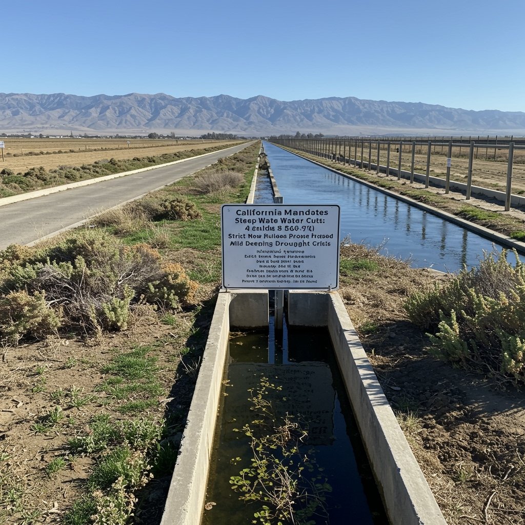 California Mandates Steep Water Cuts: Strict New Rules Proposed Amid Deepening Drought Crisis