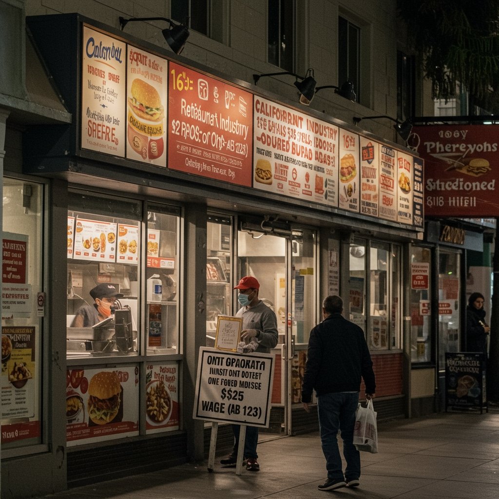 California Restaurant Industry Rails Against Proposed $25 Fast Food Wage Hike (AB 123)