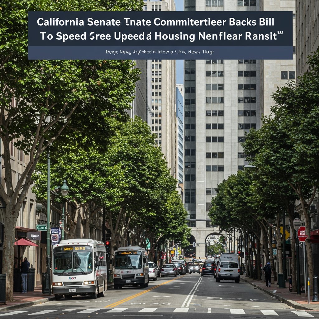 California Senate Committee Backs Bill to Speed Housing Near Transit