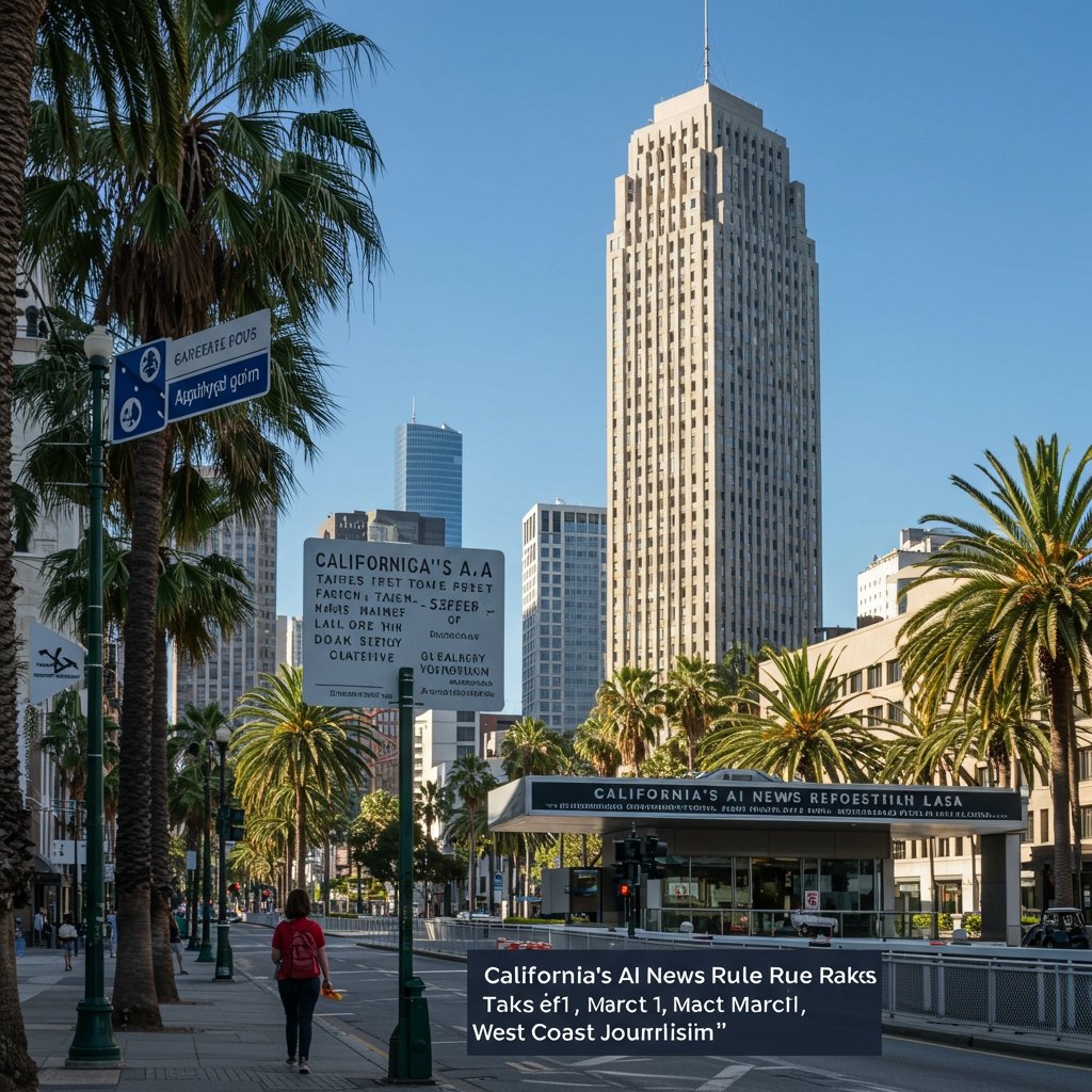 California's AI News Rule Takes Effect March 1, Reshaping West Coast Journalism