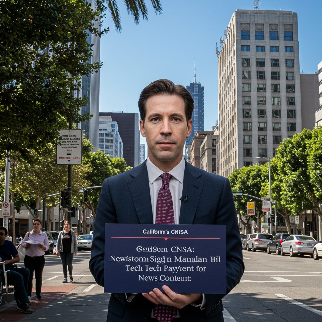 California's CNSA: Newsom Signs Bill Mandating Tech Payment for News Content
