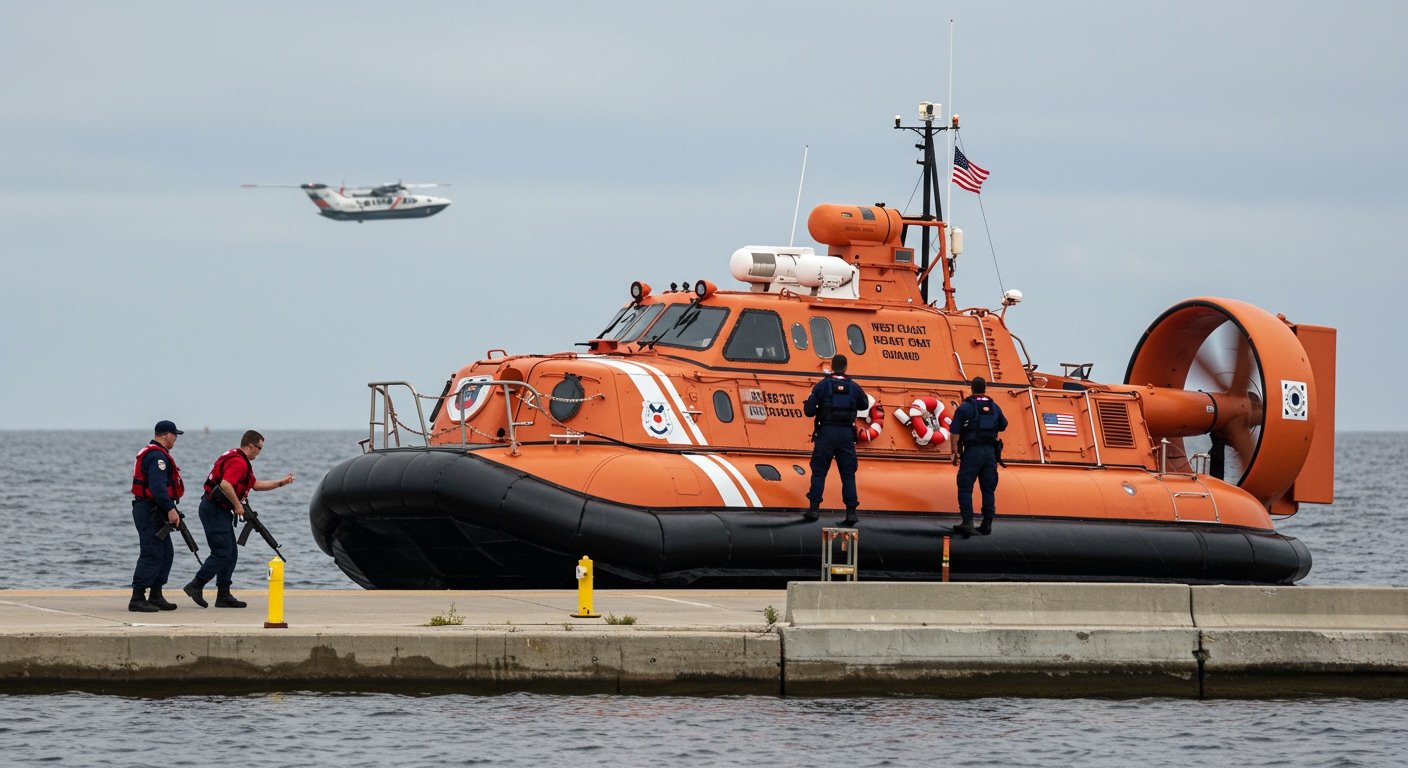 Critical West Coast Coast Guard Hovercraft Fleet Grounded Amid Personnel Shortage, Impairing Public Safety Operations