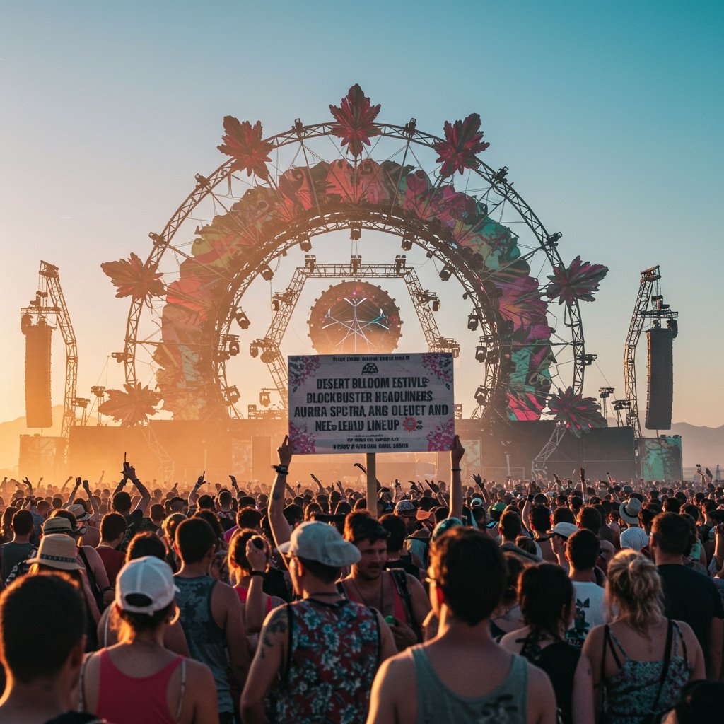 Desert Bloom Festival Unveils Blockbuster 2025 Headliners: Aurora Spectra, The Sonic Collective, and Neon Pulse Lead Lineup