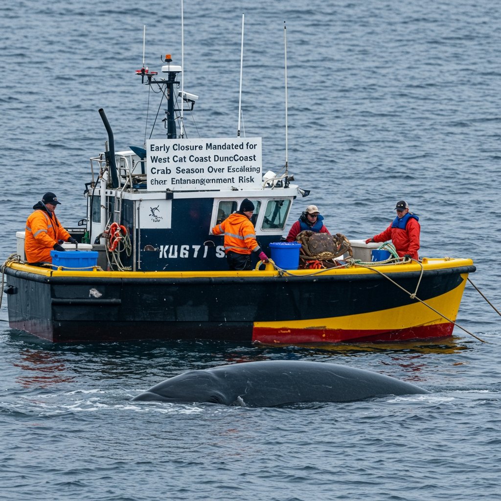 Early Closure Mandated for West Coast Dungeness Crab Season Over Escalating Whale Entanglement Risk
