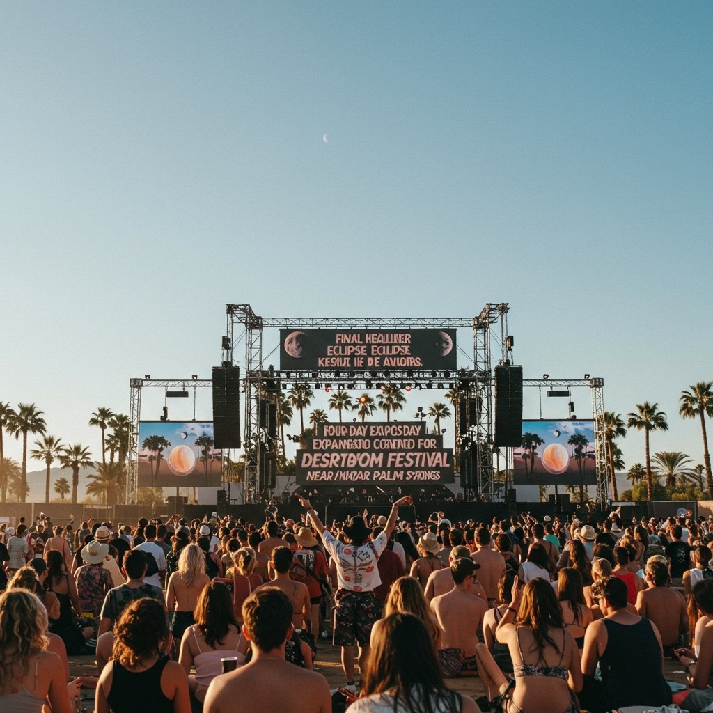 Final Headliner Eclipse, Four Day Expansion Confirmed for Desert Bloom Festival 2025 Near Palm Springs