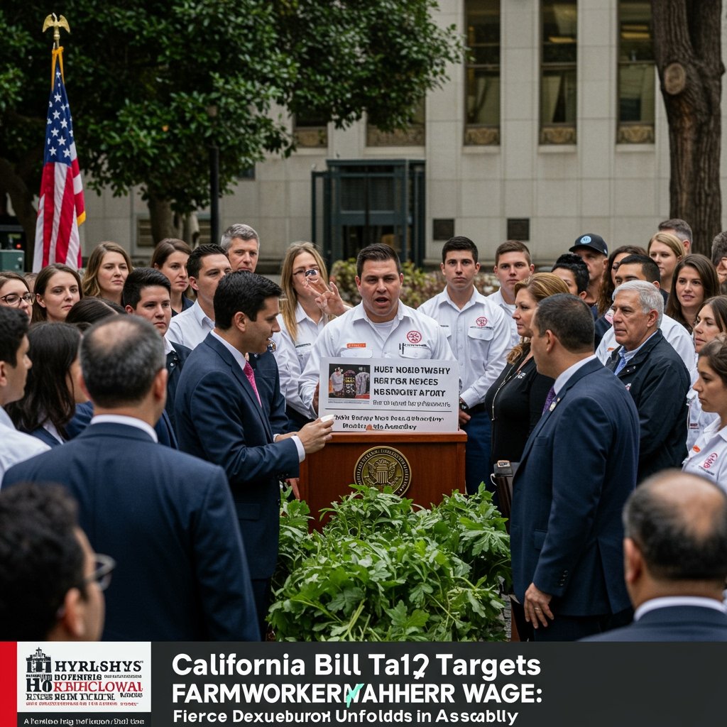 California Bill Targets $25/Hour Farmworker Wage: Fierce Debate Unfolds in Assembly