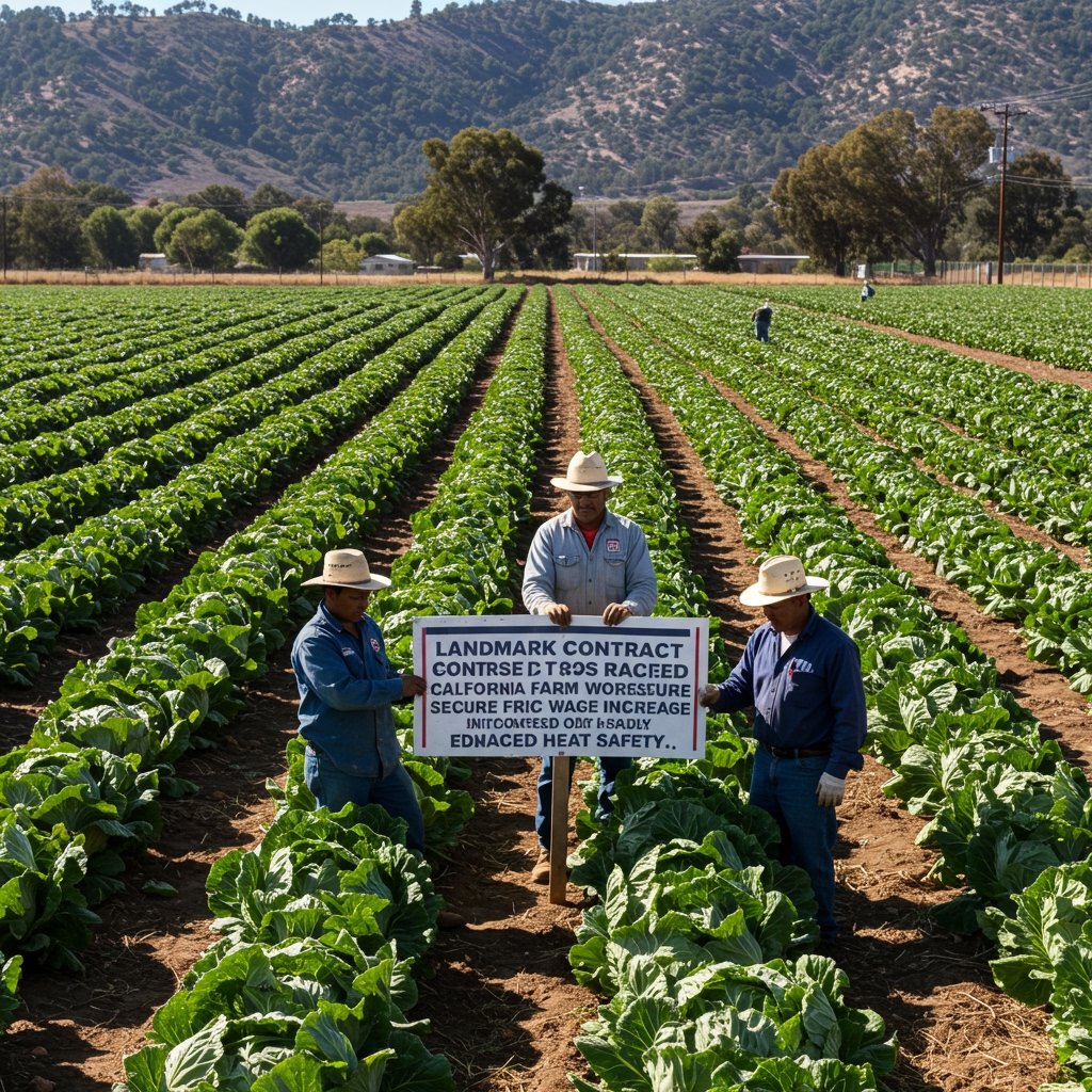 Landmark Contract Ratified: California Farm Workers Secure Historic Wage Increase, Enhanced Heat Safety
