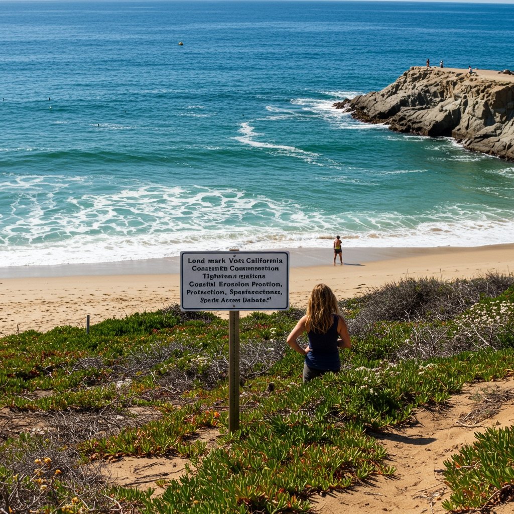 Landmark Vote: California Coastal Commission Tightens Coastal Erosion Protections, Sparks Access Debate