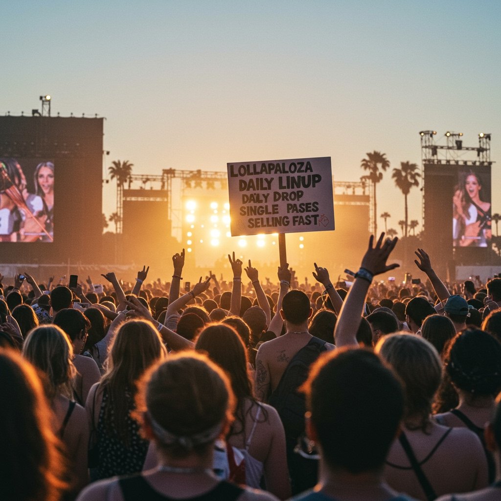 Lollapalooza 2025 Daily Lineup Drops, Single Day Passes Selling Fast