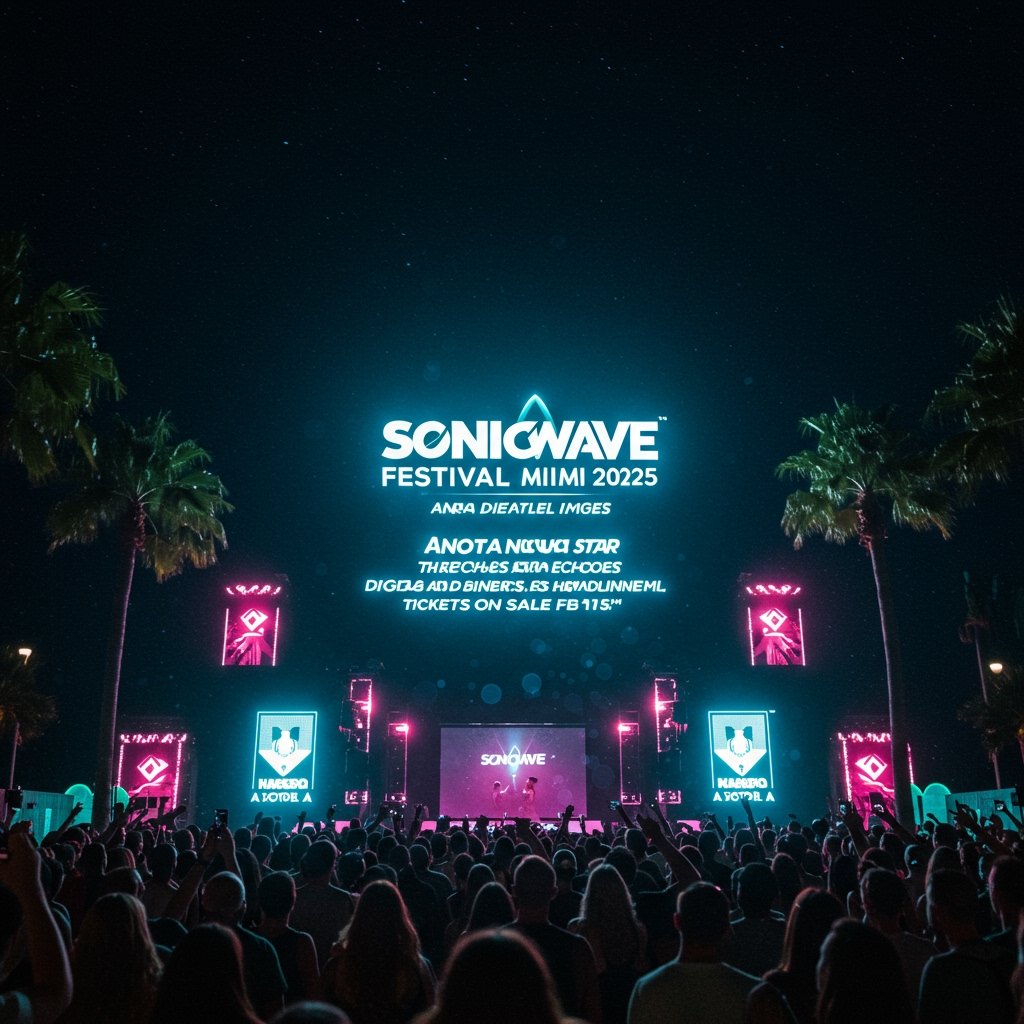 SonicWave Festival Miami 2025 Announces Nova Star, The Echoes, Digital Bloom as Headliners; Tickets On Sale Feb 15