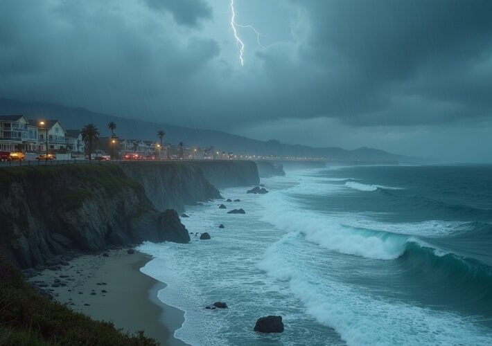 California Braces for Impact: Heavy Rain Triggers Rockslides, Flooding, and Threatens Coastline