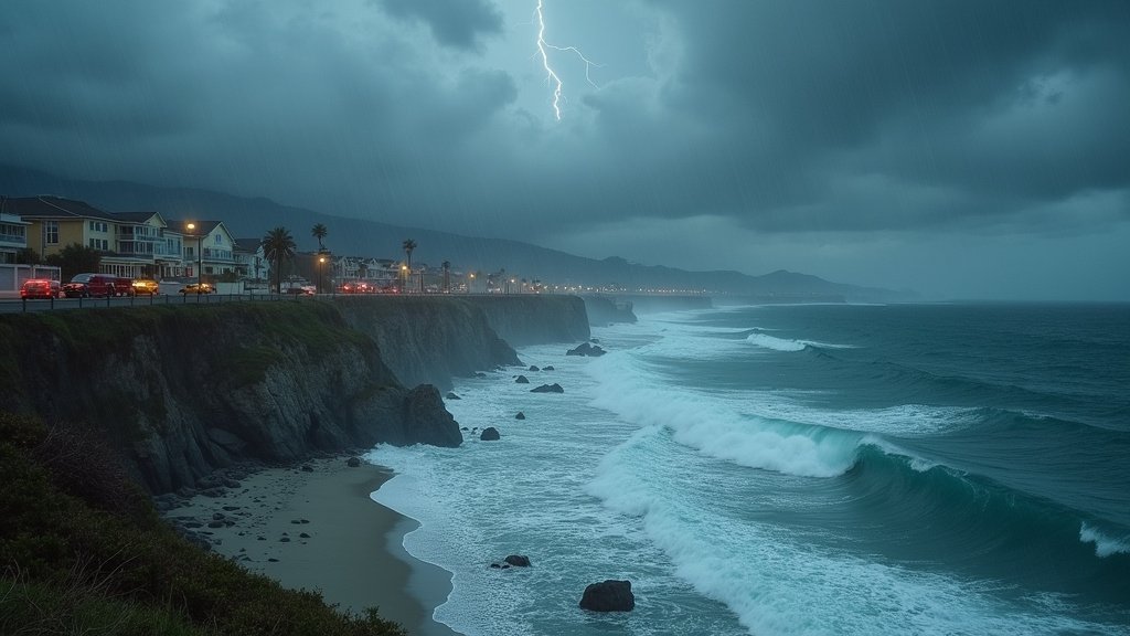 California Braces for Impact: Heavy Rain Triggers Rockslides, Flooding, and Threatens Coastline