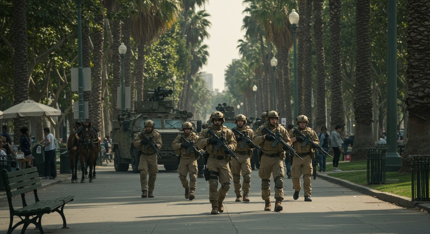 Heavily Armed Federal Agents, National Guard Descend on LA's MacArthur Park, Sparking Outcry