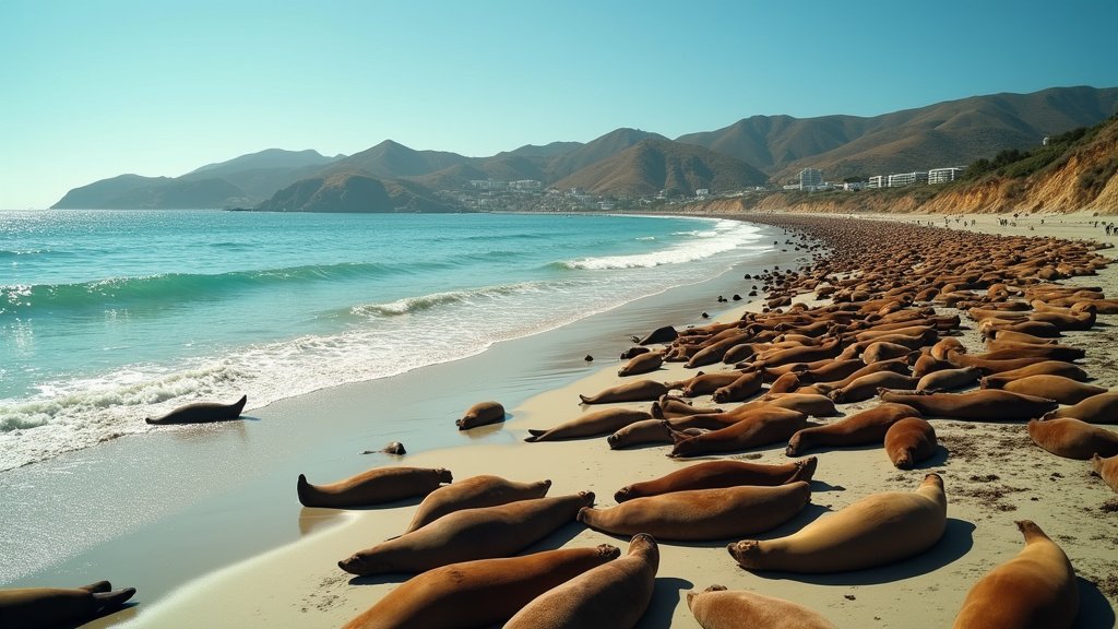 California's San Carlos Beach Temporarily Closed as Hundreds of Sea Lions Make a Splashy Return