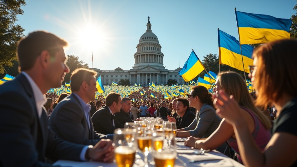 Sacramento Reigns as West Coast's Epicenter for Largest Ukrainian Independence Day Event, Highlighting Resilience and Global Solidarity