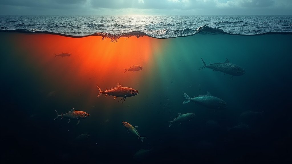 West Coast Heatwave Roars Back El Niño Looms | West Coast Observer Cinematic wide angle shot of turbulent ocean waters under a dramatic sky symbolizing the impact of a marine heatwave and the looming threat of El Niño