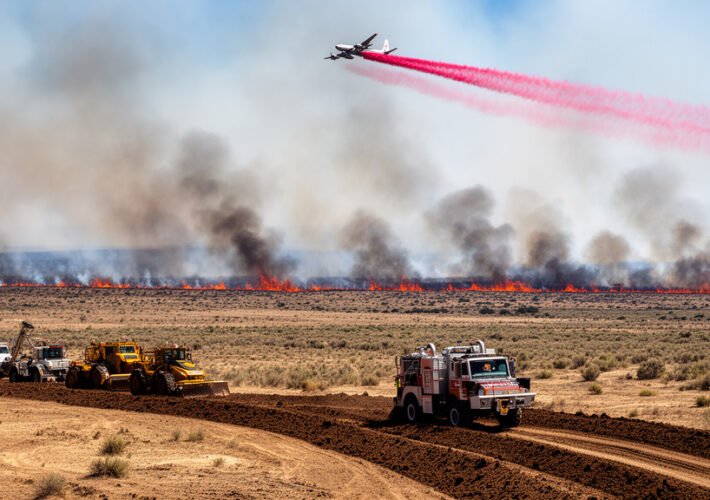 Big Grass Fire Surpasses 500,000 Acres as Coalition Rallies
