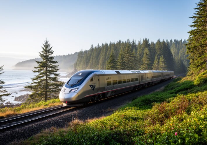 Amtrak’s California-Built Airo Trains Hit PNW Tracks Soon