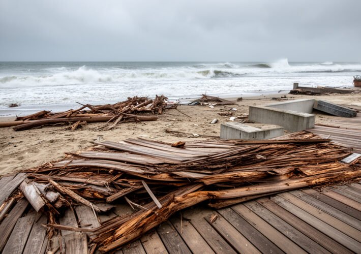 California Coastline Battered: Storms Wreck Long Beach Boardwalk